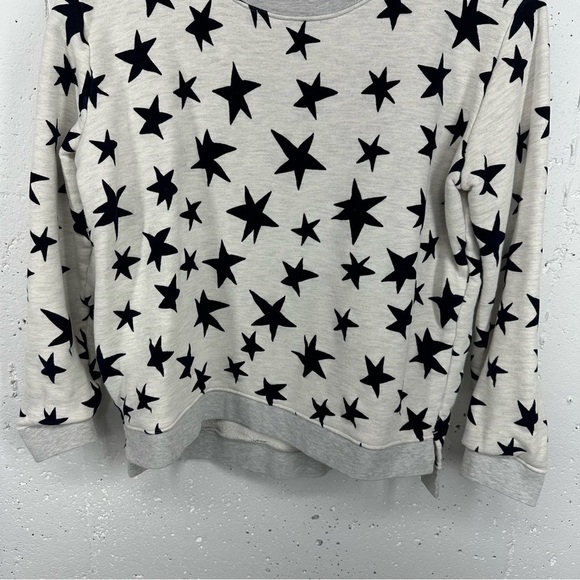 Scotch & Soda Size 2 Medium Gray Stars Sweatshirt - Picture 4 of 15